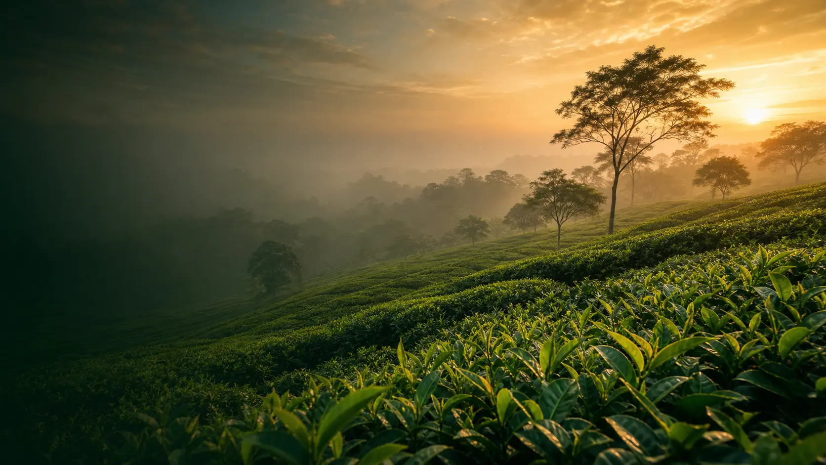 Assam tea gardens